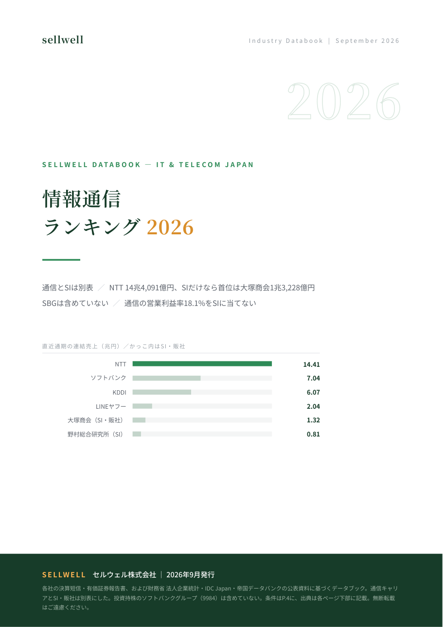 情報通信ランキング2026完全版 表紙